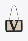 Valentino Medium Viva Superstar Leather Tote Bag In Cream