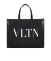 Valentino Medium Vltn Ecolab Tote Bag In Black