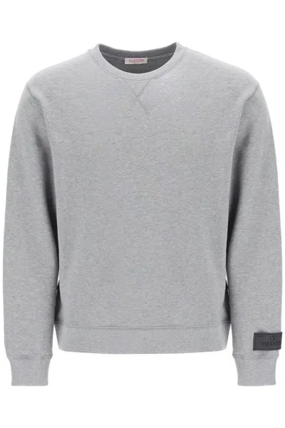 VALENTINO MELANGE COTTON SWEATSHIRT