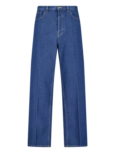 Valentino Men's 100% Cotton Denim Jeans In Blue