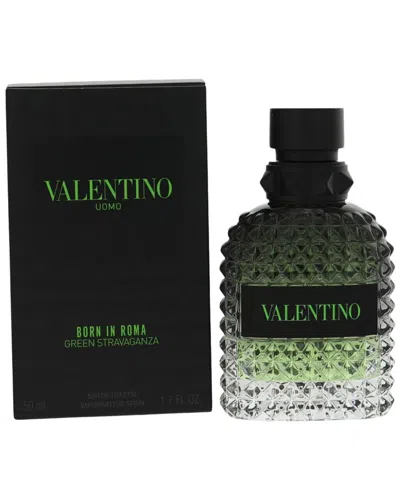 Valentino Men's 1.7oz Born In Roma Green Stravaganza Edt In Transparent