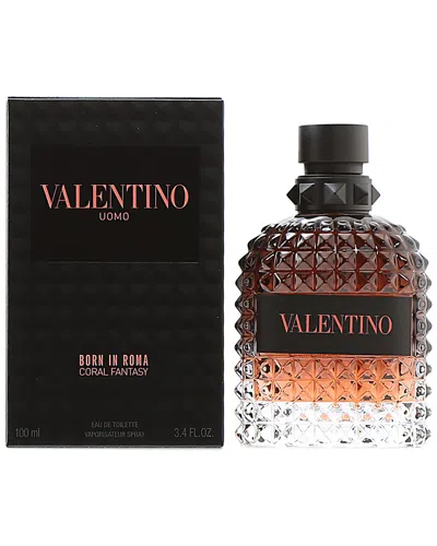 Valentino Men's 3.4oz Born In Roma Coral Fantasy Edt In White