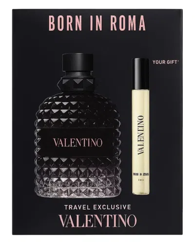 Valentino Men's 3.4oz Uomo Born In Roma 2pc Set In Transparent