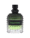Valentino Men's 3.4oz Uomo Born In Roma Green Stravaganza Edt