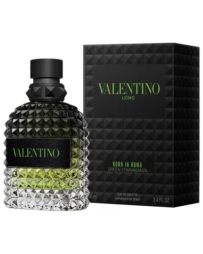 Valentino Men's 3.4oz Uomo Born In Roma Green Stravaganza Edt Spray