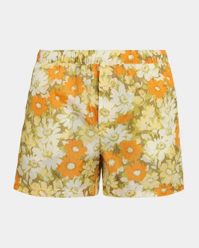 Valentino Floral Swim Trucks In Multi