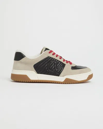 Valentino Garavani Sneakers Contrasting Panels Perforated Detailing Rubber Sole In Multi