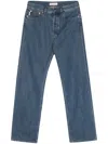 Valentino Straight-leg Washed Jeans In Blue