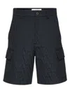 Valentino Garavani Toile Iconographe Shorts Men In Navy