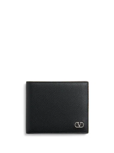 Valentino Garavani Men's Billfold Wallet Only Card In Nero