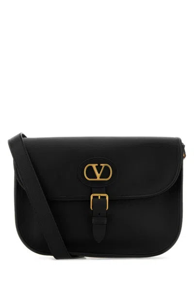 Valentino Garavani Antibes Leather Crossbody Bag Adjustable Strap In Black