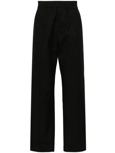 Valentino Men's Black Cotton Trousers For Ss24