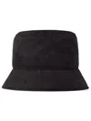 VALENTINO GARAVANI MEN'S BLACK REVERSIBLE BUCKET HAT FOR SS24