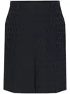 Valentino Bermuda Shorts In Silk With All-over Toile Iconographe Pattern In Black