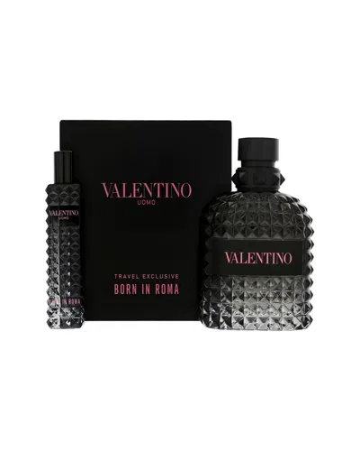 Valentino Men's Born In Roma Edt 2pc Set In Transparent