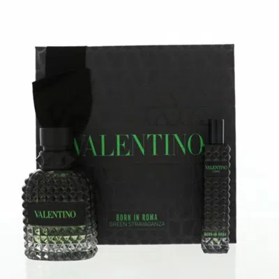Valentino Men's Born In Roma Green Stravaganza Gift Set Fragrances 3614274320817