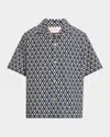 Valentino Shirt In Navy/cream