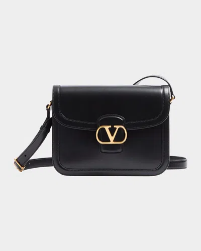 VALENTINO GARAVANI MEN'S BRASS VLOGO LEATHER SHOULDER BAG