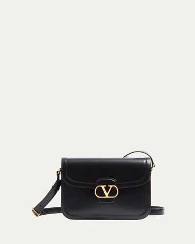 VALENTINO GARAVANI MEN'S BRASS VLOGO LEATHER SHOULDER BAG
