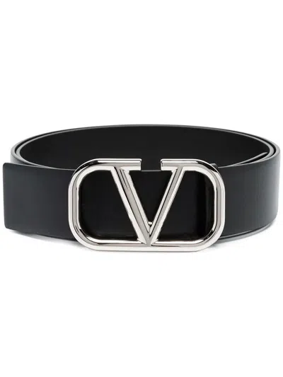 Valentino Garavani 'vlogo' Belt In Black  