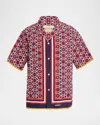 Valentino Bulles Royales Cotton Shirt In Multi