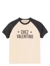 Valentino Sleeve Contrast Graphic Print Crew Neck