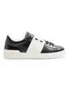 Valentino Garavani Open Leather Sneakers With Contrast Band And Stud Details Shoes In Multi