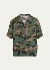 Valentino Toile Iconographe Camouflage Shirt In Camouflage
