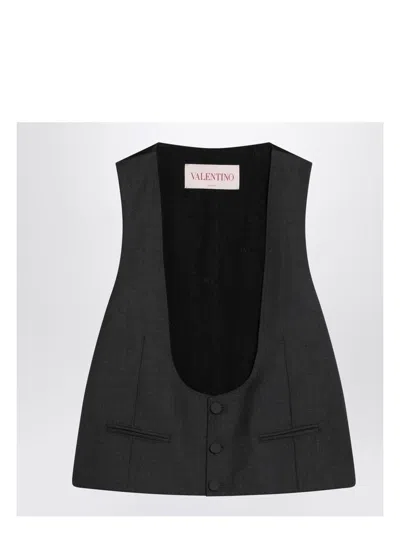 VALENTINO MEN'S CHARCOAL VEST