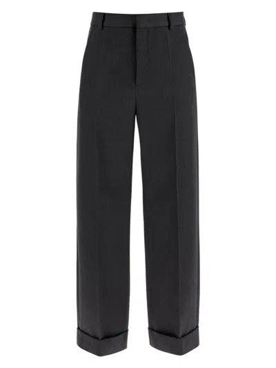 VALENTINO MEN'S CHARCOAL WOOL PANT