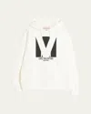 Valentino Garavani White Cotton Sweatshirt In Ivory