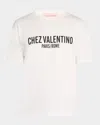 Valentino Cotton Crew-neck T-shirt In White