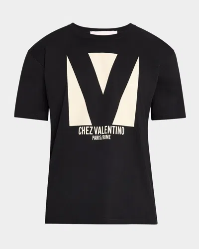 VALENTINO MEN'S CHEZ LOGO T-SHIRT
