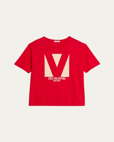 VALENTINO MEN'S CHEZ LOGO T-SHIRT
