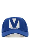 Valentino Electric Blue Cotton Baseball Cap In Blue