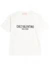 Valentino Cotton Crew Neck T-shirt With Graphic Print In Multicolor
