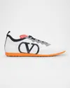 Valentino Garavani White Sneakers With Asymmetric Toe And Vlogo Detail On The Side In Tech Fabric Ma In White Multi