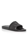 Valentino Garavani Black Sandals With Vlogo Detail On The Front In Tech Fabric Man In Black