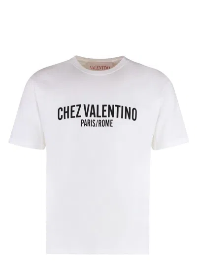 VALENTINO MEN'S COTTON CREW-NECK T-SHIRT