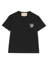 Valentino Men's Cotton T-shirt With Vg Patch In Black