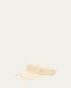 Valentino Men's Cotton Vlogo Signature Visor In Yba Burro