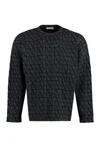 Valentino Toile Iconographe Sweater In Grey