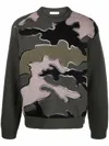 Valentino Camouflage Pattern Jumper In Camou Army