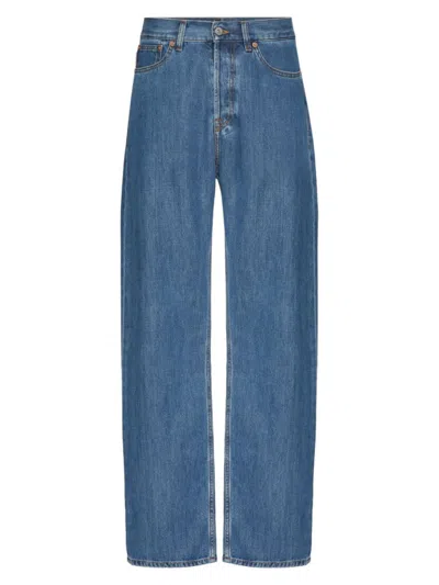 Valentino Men's Denim Jeans In Blue