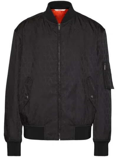 Valentino Men's Diagonal Jacket For Spring/summer 2025 In Black