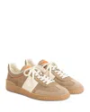 Valentino Low Top Sneaker Contrast Stitching In Gold