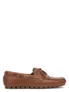 Valentino Driver Fastaway Lace-up Loafers In Brown