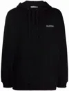Valentino Garden Floral-embroidered Hooded Jacket In Nero,fiore Nero, Bianco