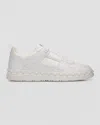 Valentino Leather Freedots Sneakers Studded Detailing In Red