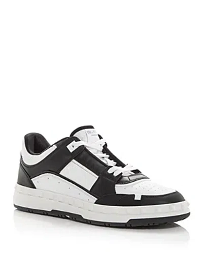 Valentino Garavani Men's Freedots Low Top Trainers In White/black